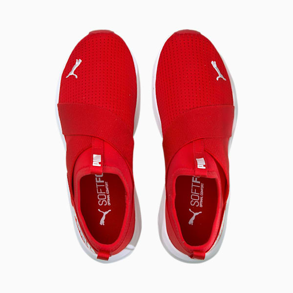 Zapatos de entrenamiento sin agujetas Prowl para mujer, High Risk Red-Puma White, extralarge